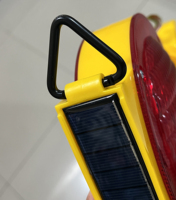 Lampe clignotante solaire LED pour cône de signalisation routière, avertisseur de chantier, barrière de circulation