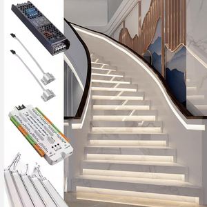 Kit <span class=keywords><strong>de</strong></span> Iluminación Interior Premium <span class=keywords><strong>para</strong></span> <span class=keywords><strong>Escaleras</strong></span> <span class=keywords><strong>con</strong></span> <span class=keywords><strong>Sensor</strong></span> <span class=keywords><strong>de</strong></span> Movimiento, Iluminación <span class=keywords><strong>LED</strong></span> Integrada <span class=keywords><strong>de</strong></span> 3000K <span class=keywords><strong>para</strong></span> Escalones, <span class=keywords><strong>para</strong></span> Proyectos <span class=keywords><strong>de</strong></span> Villas Dúplex y Hoteles - Product Image 1