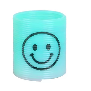 Mini Rainbow Spring Cheap Magic Spring Promotion Gift Toys Rainbow Smiling Face Capsule Toy