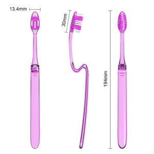 Poignée de brosse à dents tordue en plastique Transparent PP brosse à dents <span class=keywords><strong>adulte</strong></span> brosse à dents manuelle pour adultes tasse suspendue en plastique brosse à dents - Product Image 3