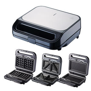 Presse à gaufres manuelle pour la maison, double tranche, pour petit déjeuner, <span class=keywords><strong>sandwich</strong></span>, grill sain - Product Image 4