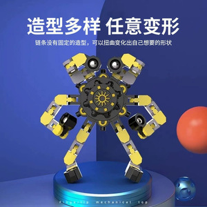 Juguete Fluorescente en Espiral de Plástico Multiforma, Robot Giratorio Mecánico para Descompresión, Venta al por Mayor - Product Image 2