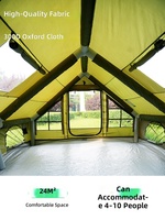 Tenda Camping Tiup Outdoor yang Dapat Disesuaikan 12 Meter Persegi Tanpa Perlu Pemasangan, Ramah Perjalanan, Portabel, Tahan Air
