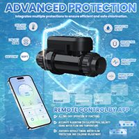 Système de chloration en plastique contrôlé par application intelligente OEM pour piscines 15,000 gallons Installation facile Générateur de chlore d'eau salée