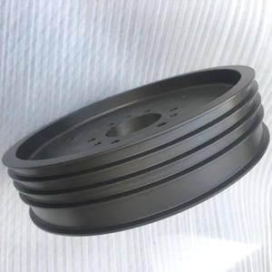 Tel ve kablo çekme makinesi seramik kaplı ve sert anodize çok oluklu kablo düzenleme kılavuz kasnağı - Product Image 6