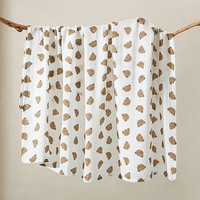 Couverture d'emmaillotage unisexe à double couche en 70% bambou et 30% coton mousseline, motifs animaux de dessin animé (ours, pingouin), neutre en matière de genre