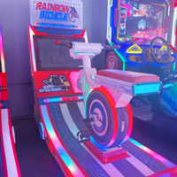 Machine de jeu d'arcade pour enfants, à monnayeur, avec jeu de conduite 3D pour enfants, pour parcs d'attractions, couleur personnalisable en anglais