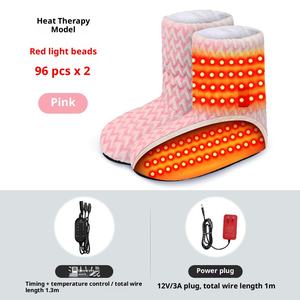 Alat Pijat Kaki Kompres Panas Terapi Fisioterapi NQK <span class=keywords><strong>Factory</strong></span>, Anti Beku untuk Musim Dingin, Berbahan Beludru dengan 96 Lampu LED Merah, Tiga Tingkat Kecepatan - Product Image 6