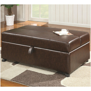 Fabricants directs <span class=keywords><strong>pas</strong></span> <span class=keywords><strong>cher</strong></span> salon rembourrées marron grand ottoman <span class=keywords><strong>banc</strong></span> - Product Image 4