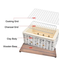 Maison Style Japonais yakitori grill Table Céramique BBQ Grill Japon Argile Hibachi Barbecue grill Cuisine