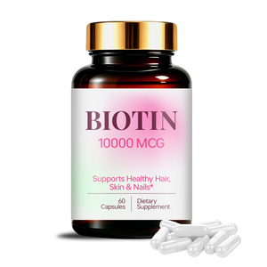 Capsules de biotine à haute puissance, formule personnalisée OEM, avec des ingrédients nutritionnels essentiels, capsules de biotine pour les <span class=keywords><strong>cheveux</strong></span>, la peau <span class=keywords><strong>et</strong></span> les ongles - Product Image 2