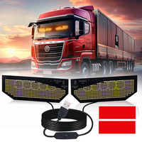 Nouveau panneau matriciel dynamique 12V LED Devils Eye Light S avec effet clignotant alimenté par USB pour pare-brise avant/arrière de voiture