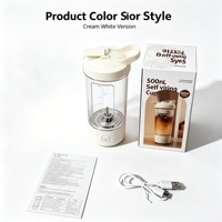 Draagbare staafmixer Mini USB Oplaadbaar Variabele snelheid 400 ml Gemakkelijk schoon te maken Fruit Smoothie Maker Food Grade container