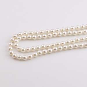 Perlas de Vidrio Plateadas de 8 mm de Forma Redonda para Hacer Collares, Materiales de Joyería - Product Image 2