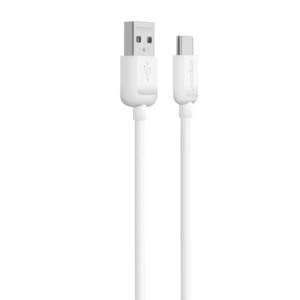 Câble de charge USB Micro Type-C en PVC, 1 m, couleur blanche, câble authentique à rayures, robuste - Product Image 4