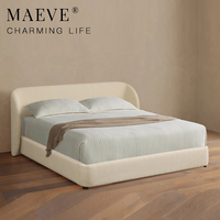Modernes Luxus-Massivholzbettgestell Designer Adalynn Gepolstertes Plattformbett Holzbetten für Luxus-Schlafzimmersets
