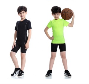 Survêtements pour enfants à séchage rapide en polyester, vêtements de sport pour jeunes, sous-vêtements de compression pour le basketball, l'entraînement, la course à pied et le jogging - Product Image 6