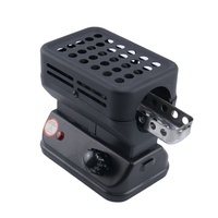 Calentador de carbón eléctrico portátil mini de calentamiento rápido con asa para shisha y carbón de coco cuadrado
