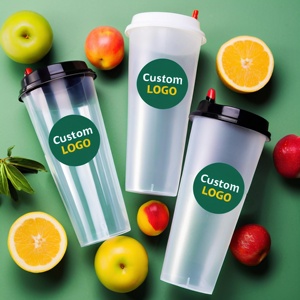 Vente <span class=keywords><strong>en</strong></span> gros Gobelets à eau jetables <span class=keywords><strong>en</strong></span> <span class=keywords><strong>plastique</strong></span> de 24Oz 32Oz <span class=keywords><strong>Verre</strong></span> de thermoformage PP transparent <span class=keywords><strong>pour</strong></span> thé et boissons avec logo personnalisé - Product Image 4