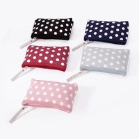 Sac de maquillage portable en toile avec fermeture éclair, personnalisable, écologique, vente chaude, pour l'extérieur