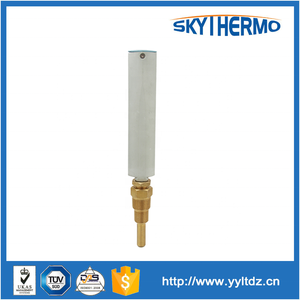 V-linha ângulo reto vermelho ou azul «ine enchido em termômetro de plástico de vidro - Product Image 3