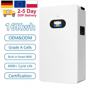 Batería de Litio-Ferrofosfato (LiFePO4) de 15 kWh, 51.2 V, 280 Ah, IP65, con Pantalla Táctil LCD, para Almacenamiento de Energía Solar Doméstica, Montaje en Pared, Disponible en la UE - Product Image 1