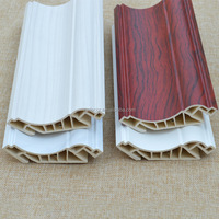 Moulures de corniche en PVC pour faux plafond, designs ignifuges et imperméables, décoration murale, coin intérieur, moulures de couronne