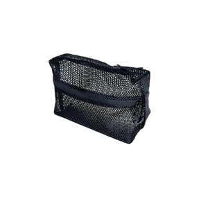 NETBRIDGE TS3376 Sac de voyage léger et respirant en maille de polyester noir avec fermeture éclair pour cosmétiques quotidiens - Product Image 1