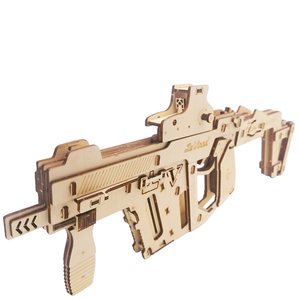 Juguetes Novedosos 2025 3D <span class=keywords><strong>Puzzle</strong></span> kit <span class=keywords><strong>Bug</strong></span> una pistola a mosca di sale in legno assemblare completamente Auto banda di gomma mitragliatrice - Product Image 1