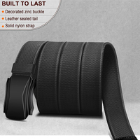 Ceinture tactique extensible en nylon pour hommes, durable, résistante à l'usure, réglable, pour l'entraînement, la randonnée, la chasse, les activités de plein air