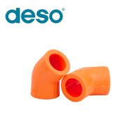 Raccord de tuyau PPR de haute qualité, haute pression, anti-corrosion, à paroi intérieure lisse, plusieurs tailles, 45 °   Coude pour chauffage central
