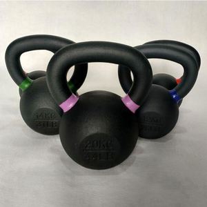 Kettlebell en fonte Iron Bull de MAIRUN SPORTS, noir, imperméable, écologique, 14 poids différents, entraînement des bras, vente en gros, fitness - Product Image 6
