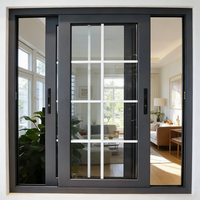 Ventanas Corredizas Horizontales Modernas de Aleación de Aluminio, Insonorizadas, con Pantalla Magnética, Aislamiento Térmico, Vidrio Templado Impermeable