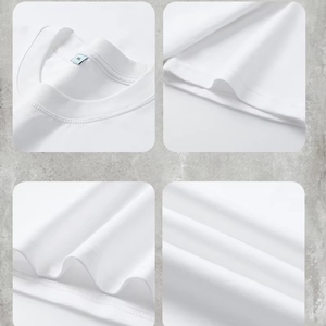 T-Shirt Bianca 100% Cotone 180 Gsm con Collo Rotondo per Uomo, Maglietta Classica a Maniche Corte Tinta Unita - Product Image 3