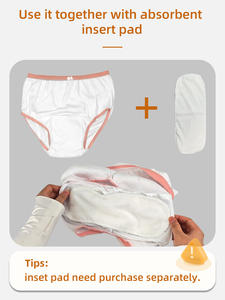 Многоразовые тонкие трикотажные трусы для взрослых с логотипом на талии - Product Image 3