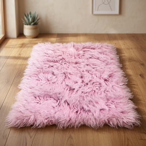 High-End Flokati <b>Rugs</b> 100% Natural Wool Handcrafted <b>Thick</b> Plush Carpet Soft Shaggy Area <b>Rug</b> for Interior Designers Home Use - Product Image 1