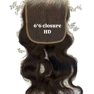 Venta al por mayor de cabello Remy con cierre frontal de encaje HD 2x6 9*6 13*4, cabello vietnamita real con ondas corporales y rizado afro. - Product Image 1