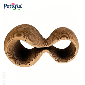 Petaful Túnel Rascador <span class=keywords><strong>para</strong></span> <span class=keywords><strong>Gatos</strong></span> de Doble Anillo y 8 Bucles - Mueble Interactivo de Cartón <span class=keywords><strong>para</strong></span> <span class=keywords><strong>Gatos</strong></span> Pequeños y Adultos - Product Image 4