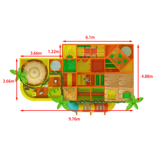 Sân Chơi Trong Nhà Nhỏ Trẻ Mới Biết Đi Khu Vực Chơi Đường Hầm Trượt Trò Chơi Trẻ Em Thiết Bị Sân Chơi Trong Nhà - Product Image 5