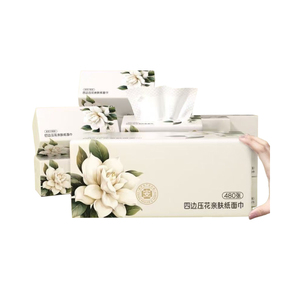 OEM Soft Pack 5 Ply Embossed Virgin Wood Pulp Cheap Eco-friendly Household Facial Tissue Paper