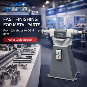 آلة تلميع عمودية من JUHUA بذراع ثابت وعجلة مطاطية ومكونات محرك أساسية لتلميع المعادن - Product Image 2