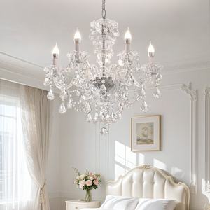 Lámpara de cristal de diseñador Advanced Sense, candelabro francés de estilo europeo para restaurante, dormitorio, luces colgantes de tamaño medio - Product Image 1