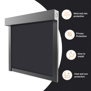 ZHENPIN stores roulants d'<span class=keywords><strong>extérieur</strong></span> motorisés coupe-vent et imperméables <span class=keywords><strong>moteur</strong></span> intelligent stores et stores télécommandés taille personnalisée - Product Image 4