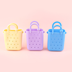 Sac à bandoulière en silicone imperméable pour jeunes enfants, motif dessin animé mignon, à personnaliser, petit sac <span class=keywords><strong>de</strong></span> plage pour femmes - Product Image 3