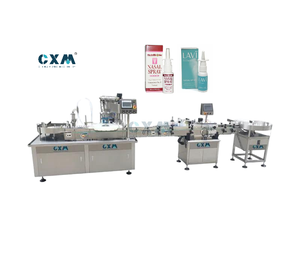 <b>200ml</b> High-Accuracy Electric Motor-Driven Automatic <b>Bottle</b> Filling and Capping Machine with PLC Control CX-GFT - Product Image 1