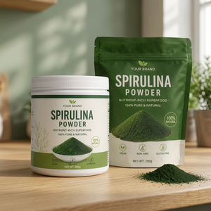 Espirulina en Polvo para el Crecimiento del Cabello, Aclaramiento de la Piel y Apoyo al Sueño - Suplemento Vegano Sin Gluten, Antioxidante y Refuerzo Inmunológico 1kg - Product Image 1