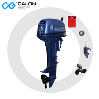 Nouveau moteur hors-bord pour bateau CG Marine 2 temps 15 CV essence 246 CC avec démarrage manuel/électrique pour la pêche et les bateaux pneumatiques