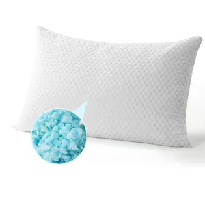 Factory Supply Shredded Memory Foam Pillow Adjustable from Firm ,Medium to Flat