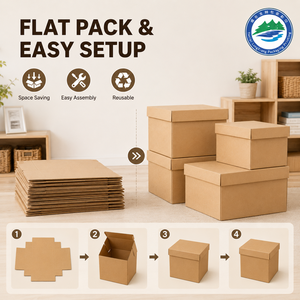 <span class=keywords><strong>Cajas</strong></span> <span class=keywords><strong>de</strong></span> Cartón Resistentes para Mudanza y Almacenamiento, <span class=keywords><strong>Cajas</strong></span> Rígidas Corrugadas, Laminación Mate, Personalizables, Reciclables, Fabricante - Product Image 4