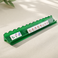 Supports de Mahjong en Acrylique Transparent de 20 Pouces à Fond Plat et Bord Festonné pour Table de Tournoi Américain Professionnelle – Vente en Gros